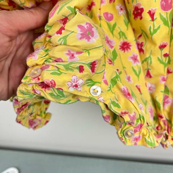 Vintage Luli & Me Smocked Floral Romper 4T - Picture 4 of 10